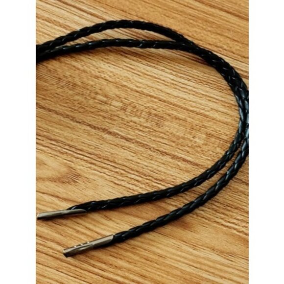 Vintage Texas Crown Club Circle Star Silver Tone Bolo Tie Whiskey - Picture 3 of 7